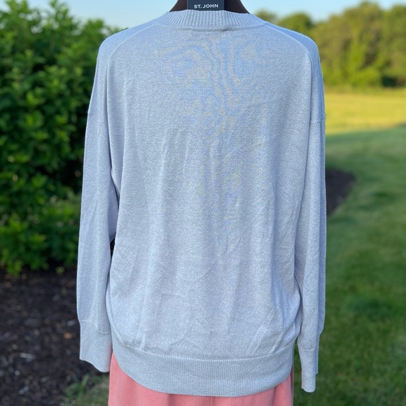 GORGEOUS Periwinkle Silver St. John Sweater - Picture 7 of 8